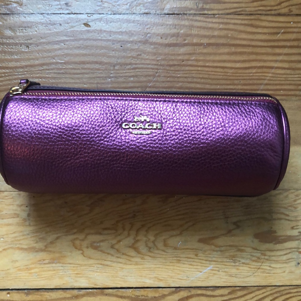 Coach pencil pouch/makeup bag